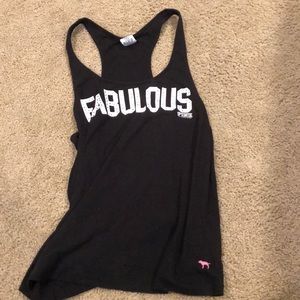 Black tank top by pink